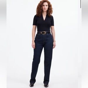 Madewell The Petite Curvy '90s Straight Jean in Norman Wash